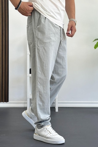 Edwoxmen Erkek Baggy Kalıp Pantolon Gri Edw130-gri Gri