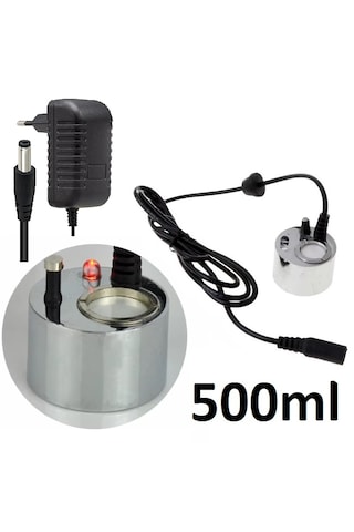 500ml Metal Soğuk Buhar Üreteci, Kuluçka Nem Nozulu 24v+adaptör