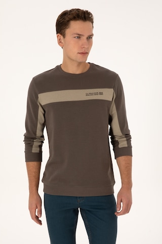 U.s. Polo Assn. Erkek Vizon Sweatshirt 50316354-vr052 Vızon