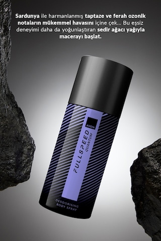Full Speed Quantum Erkek Sprey Deodorant 150ml Üçlü Paket