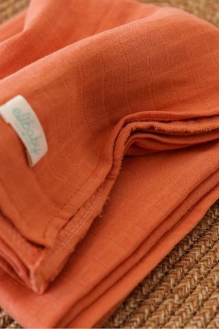 Organik Pamuk Çift Katlı Müslin Örtü Tarçın 75x85 CM Tarçın