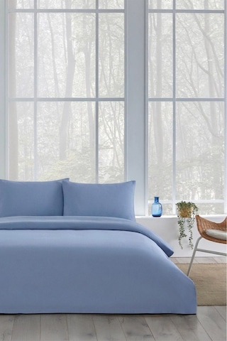 Özdilek Colourist Bambu Çift Kişilik Pike Takımı- Çarşafı Lastikli-indigo İndigo