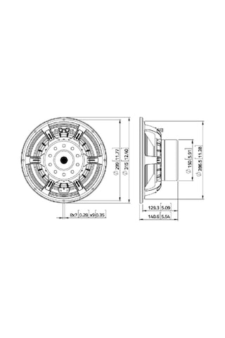 Lavoce Wan124.01 12" Subwoofer