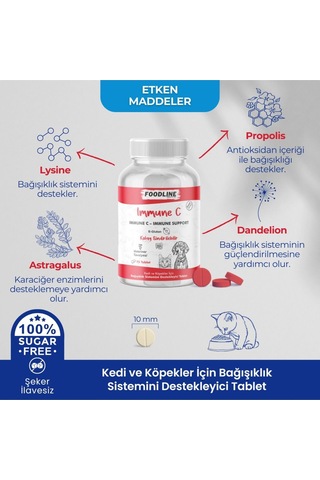 Foodline Immune +c 75 Tablet Sistemini