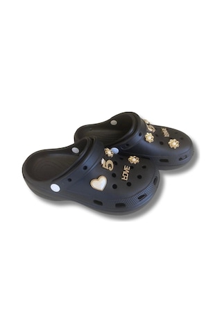 Lovıta Crocs Model Terlik 36-40 Siyah Siyah