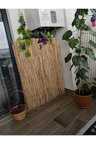 1m X 1m Hasır Kamış Çit, Bahçe Alanı İçin Koruyucu Çit