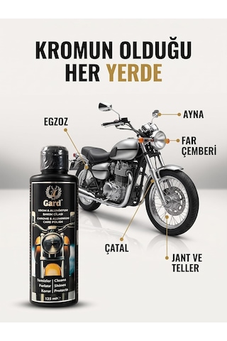 Motorsiklet Krom Ve Alüminyum Bakım Cilası 125 Ml