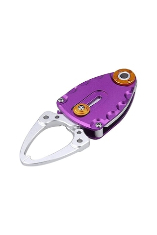 Dianziye "mini Balık Tutma Penseti - 3kg Taşıma Kapasiteli, Havaalanı Alüminyum, Mor Renk 9.5cm "