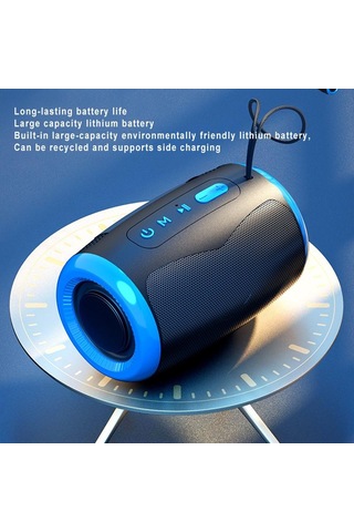Tsn-1 Taşınabilir Hoparlör Kablosuz Bluetooth Hoparlörler 5.3 Stereo Fm/sd/usb Disk/aux Modları İle Su Geçirmez Dış Mekan İçin Hifi Ses