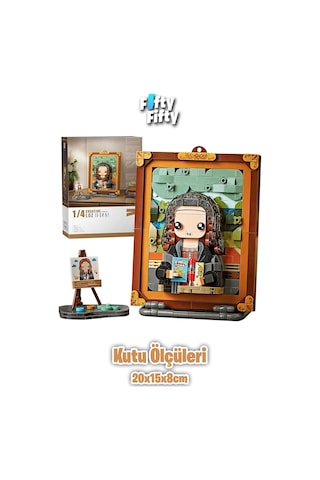 Loz Creative Serisi Şövale Figürlü Ve Tablo 604 Parça Oyuncak Yapım Seti Fflz-1286