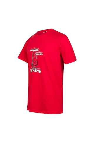 2as Alex Baskılı Erkek Sıfır Yaka T-shirt 042 Kırmızı