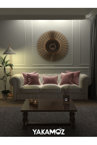 Br Yakamoz Tatlı Pembe Kırlent , Yastık Kılıfı Kadife Görünümlü Velvet Touch Serisi Tatlı Pembe