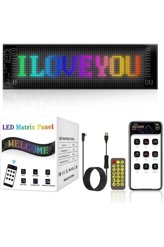 Led Matrix Panel Cama Telefon Kontrollü Led Ekran Panel 16x64