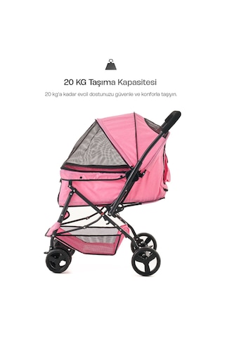 Justie Pet Collesium Kedi & Köpek Arabası 76 x 52 x 95 CM