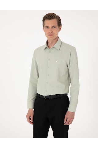 Pierre Cardin Erkek Yeşil Gömlek Basic 50316734-vr054 Yeşil