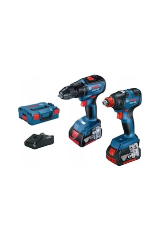 Bosch GSR 18V-50 + GDX 18V-200 2 x 4.0 A Çift Akülü Şarjlı Vidalama + Delme Seti