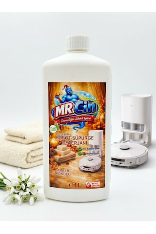 Mr.cin Robot Süpürge Deterjanı Amber Kokulu 1 Litre X 3 Adet Tekli