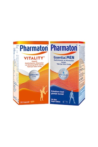 Pharmaton Vitality 30 Kapsül Pharmaton Essential Men 30 Kapsül