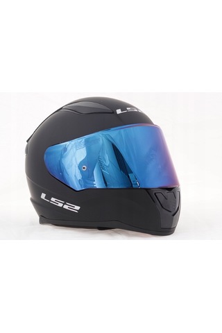 Ls2 Rapid 2 Mat Si̇yah Fullface Motosi̇klet Kaski Mavi̇ Camlı