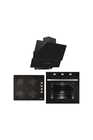 Alveus Chief 614 MFA 614 - GLS 640 - MOD 3000 Siyah Ankastre Set