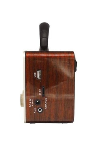 Ataşbey RT-301 Usb-Tf Bluetooth 3 Band Klasik Radyo Ahşap/Kahve