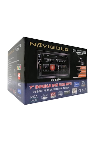 Navigold Ds-5250 Double Teyp 7" 4x55w Bt/usb/sd/fm/aux Carplay Kameralı - Sencan Sound