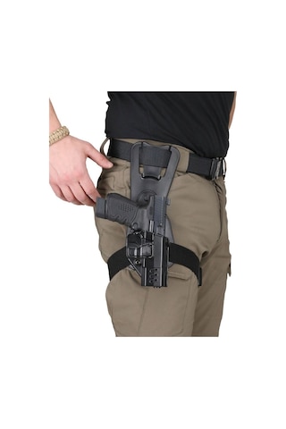 Bg Black Grips Tisaş Zigana Taktik Polimer Alçak Taşıma Silah Kılıfı Siyah