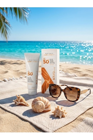 X-aura Beauty Secret Tone-up Güneş Kremi Spf 50+ Pa++++ 70 Ml - Aydınlatıcı & Leke Karşıtı