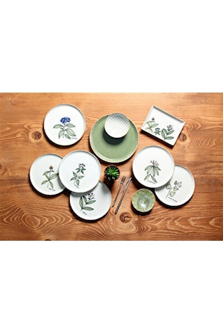 Porland Green Days 30 Parça Kahvaltı Takımı Yeşil