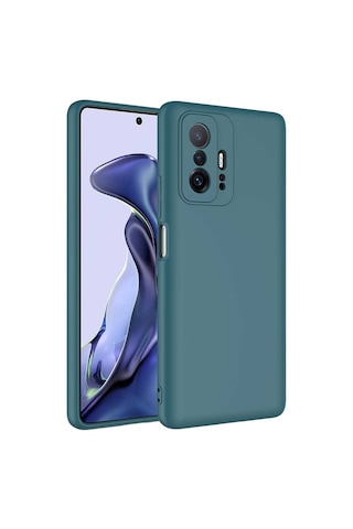 Ekılıf - Xiaomi Mi 11t Pro 5g Uyumlu Kılıf İçi Kadife Koruyucu Mara Lansman Kapak - Siyah