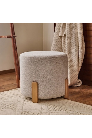 Just Home Puffy Puf - Gri - 44x50x50 Cm Gri