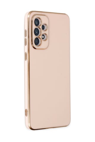 Samsung Galaxy Uyumlu A73 5g Kılıf Volet Silikon - Pembe Renk