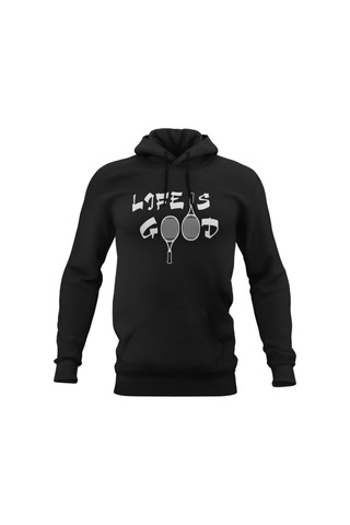 Pisa Art Life Is Good Siyah Kapişonlu Sweatshirt. Hrmsw2033 Siyah