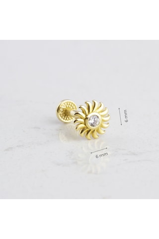 Glorria Altın Güneş Tragus Piercing 67928345