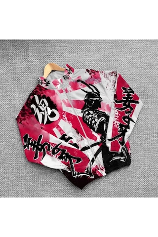 Modasize Unisex Dijital Baskılı Paraşüt Rüzgarlık - Renkli Çok Renkli