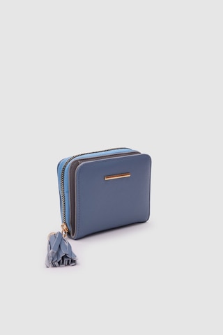 Mavi Püskül Detaylı Bayan Cüzdan - Ol-2025 Siyah