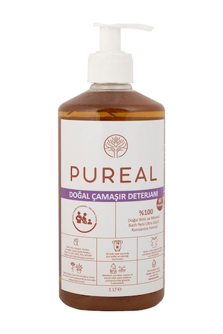 Pureal Doğal Çamaşır Deterjanı - 60 Yıkama - Kokulu 1 Kg
