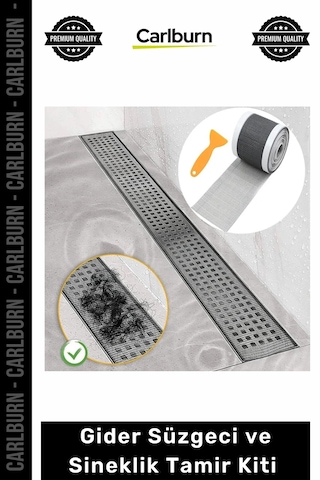 Bant Dayanıklı Güçlü Yapışkan Saç Yakalayıcı Çözüm Gider Süzgeci Sineklik 12 Cm 4 Metre Tamir Kiti Çok Renkli