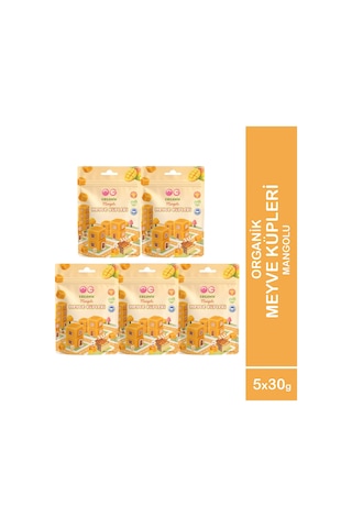 5'li Organik Mangolu Meyve Küpleri 5 X 30 Gr