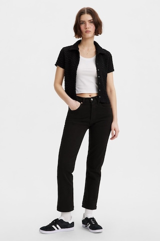 Levi'S Kadın Siyah 501 Crop Yüksek Bel Jean