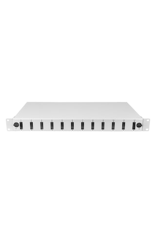 Alfafonet Optislide 12 Port Sc-dx/lc-qd 1ru Rack Tipi Açık Gri Fiber Optik Patch Panel