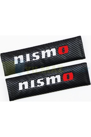 Nissan Nismo Logo Amblem Emniyet Kemer Pedi Nakış Karbon 2 Adet