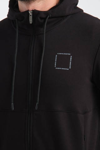Shooter Sportswear Shooter Erkek Eşofman Takımı Mevsimlik Luxe Kalite Pamuklu Siyah