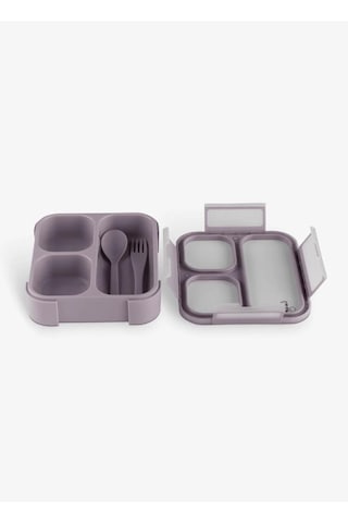 Citron Çatal Ve Kaşıklı Bento Beslenme Kutusu Seti - Purple 1196861 1