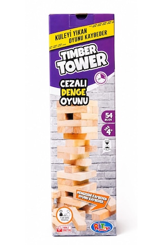Jenga Timber Tower Cezalı Denge Oyunu
