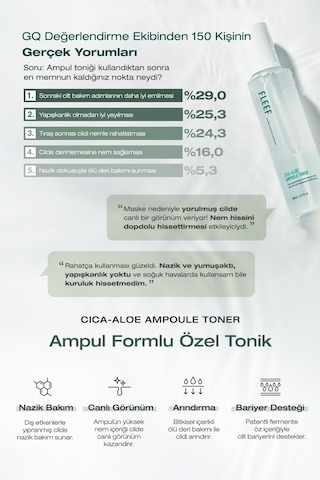 Hassas Ciltlere Nem Ve Nazik Bakım Sunan Tonik Dashu Fleef Cica-aloe Ampoule Toner
