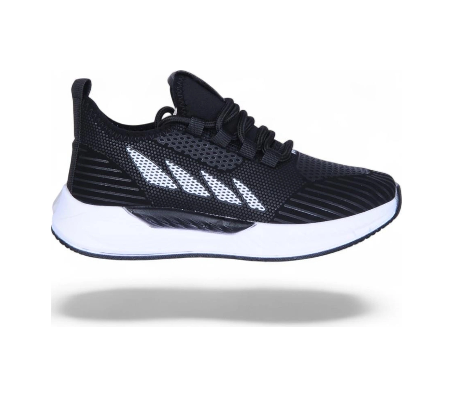 Ayakcenter 8011 Wipper Syh-byz Cilt Erkek Sneaker Ayakkabı Siyah