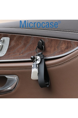 Microcase 4'lü Mini Araç İçi Ev Ve Ofis İçin Kendinden Yapışkanlı Çok Amaçlı Düzenleyici Kanca Seti Al5365 Siyah
