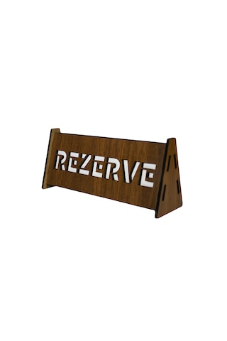 Ahşap Kafe & Restoran Rezerve Levhası