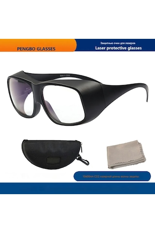 Güzellik Ekipmanları İçin Lazer Güvenlik Gözlüğü Lazer Gözlükleri Beyaz Çerçeve/turuncu Lensler 532nm Od6+